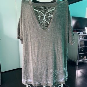 Free people cutout tshirt